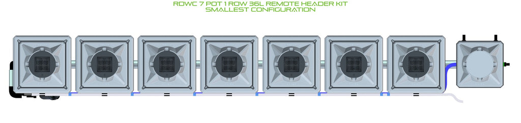 ALIEN Hydroponics RDWC 7 Pot 1 Row 36L Remote Header Kit product image 3