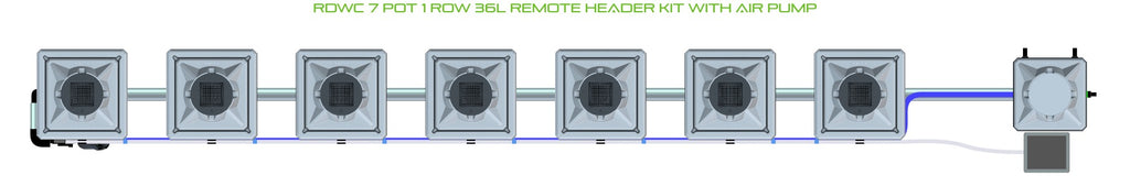 ALIEN Hydroponics RDWC 7 Pot 1 Row 36L Remote Header Kit with Air Pump product image 2