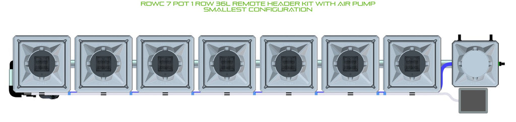 ALIEN Hydroponics RDWC 7 Pot 1 Row 36L Remote Header Kit with Air Pump product image 3
