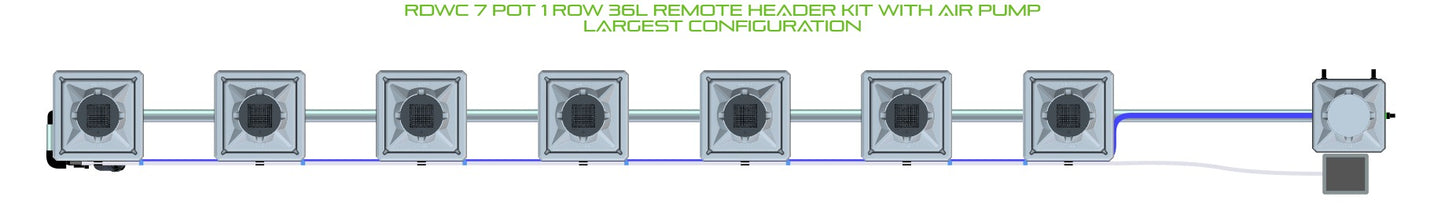 ALIEN Hydroponics RDWC 7 Pot 1 Row 36L Remote Header Kit with Air Pump product image 4