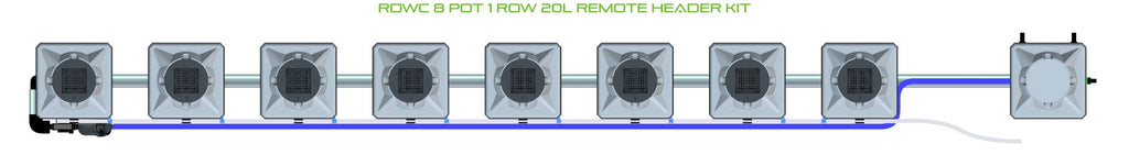 ALIEN Hydroponics RDWC 8 Pot 1 Row 20L Remote Header Kit product image 2