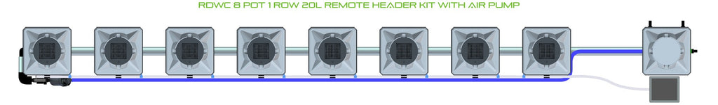 ALIEN Hydroponics RDWC 8 Pot 1 Row 20L Remote Header Kit with Air Pump product image 2