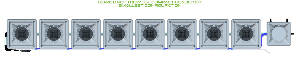 ALIEN Hydroponics RDWC 8 Pot 1 Row 36L Compact Header Kit product image 3