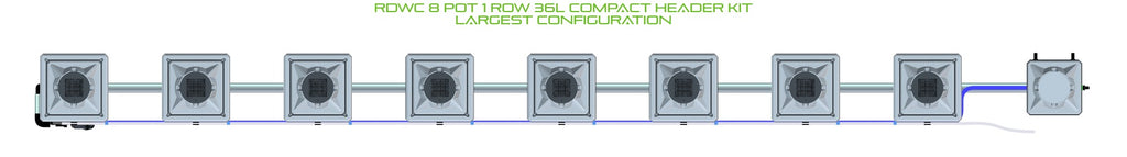ALIEN Hydroponics RDWC 8 Pot 1 Row 36L Compact Header Kit product image 4