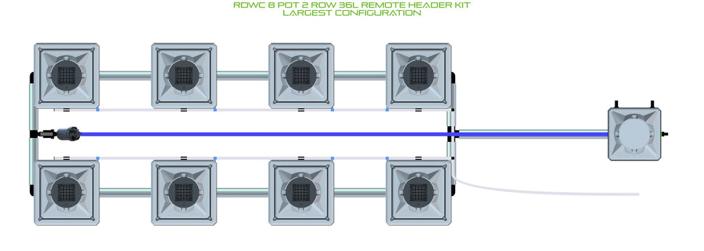 ALIEN Hydroponics RDWC 8 Pot 2 Row 36L Remote Header Kit product image 4