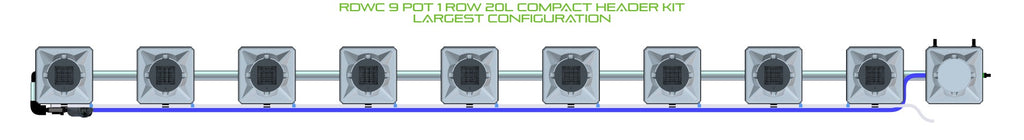 ALIEN Hydroponics RDWC 9 Pot 1 Row 20L Compact Header Kit product image 4