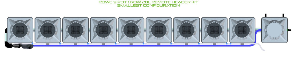 ALIEN Hydroponics RDWC 9 Pot 1 Row 20L Remote Header Kit product image 3