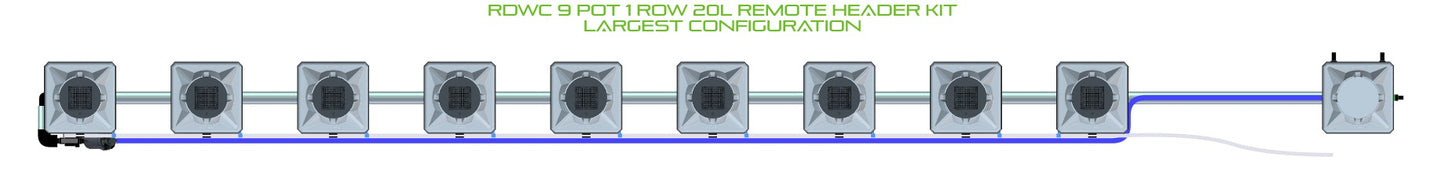 ALIEN Hydroponics RDWC 9 Pot 1 Row 20L Remote Header Kit product image 4