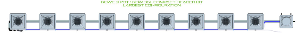 ALIEN Hydroponics RDWC 9 Pot 1 Row 36L Compact Header Kit product image 4