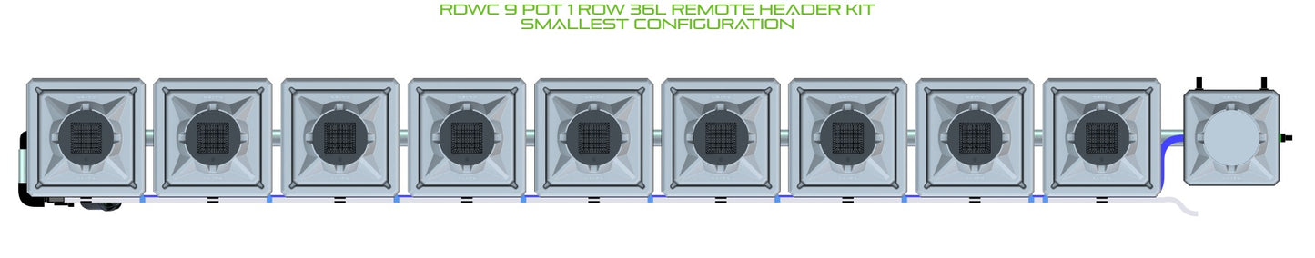 ALIEN Hydroponics RDWC 9 Pot 1 Row 36L Remote Header Kit product image 3