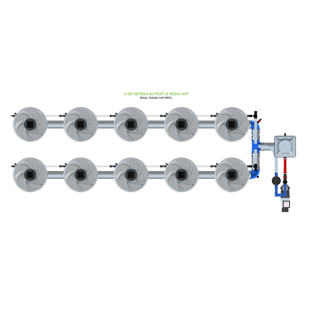 ALIEN Hydroponics V-SYSTEM 10 Pot 2 Row Kit product image 6