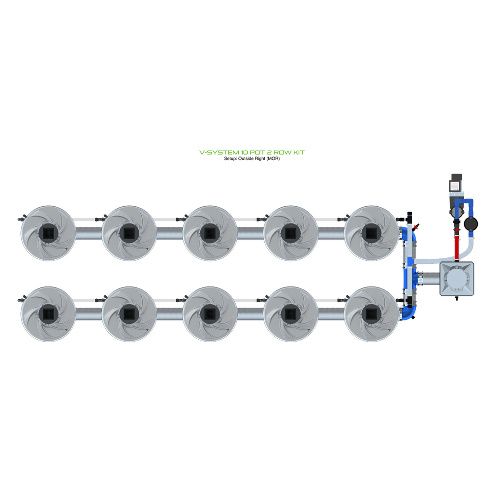 ALIEN Hydroponics V-SYSTEM 10 Pot 2 Row Kit product image 8