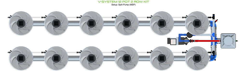 ALIEN Hydroponics V-SYSTEM 12 Pot 2 Row Kit product image 8
