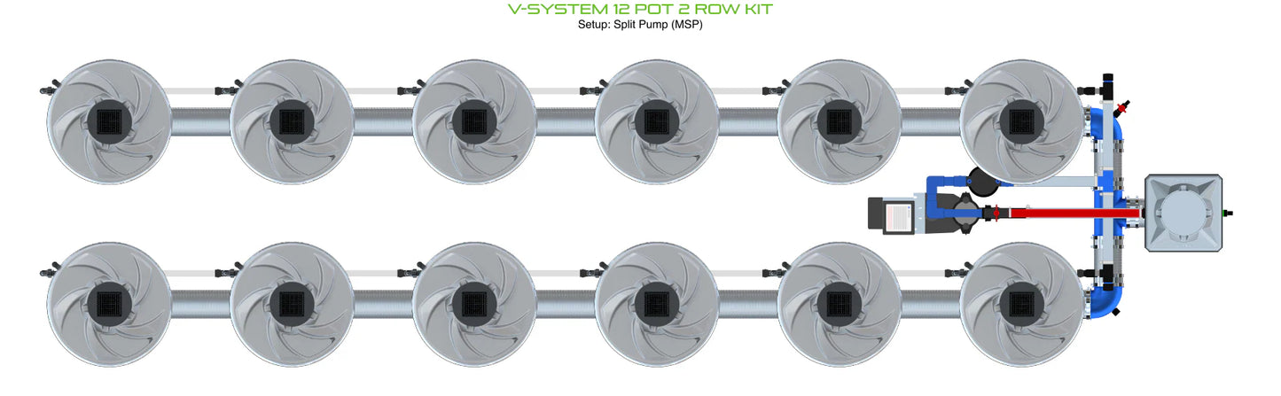 ALIEN Hydroponics V-SYSTEM 12 Pot 2 Row Kit product image 8