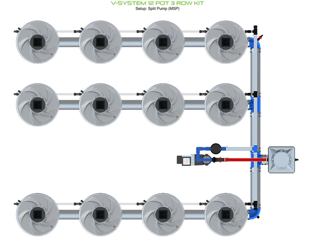 ALIEN Hydroponics V-SYSTEM 12 Pot 3 Row Kit product image 16