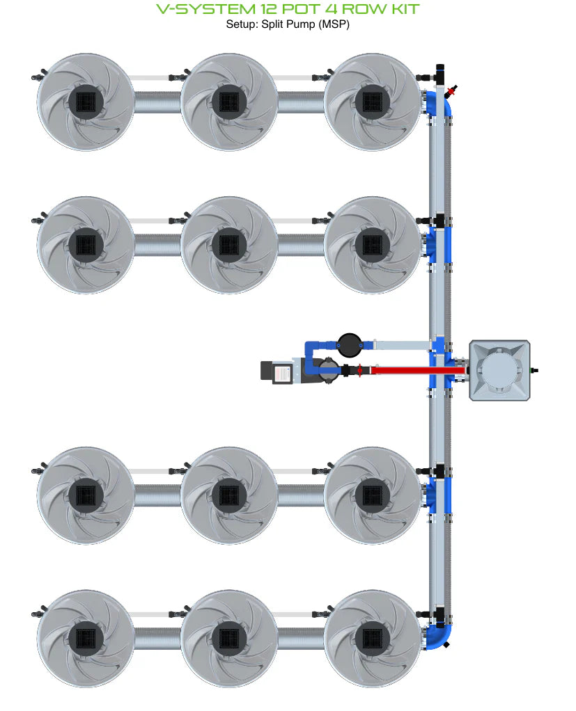 ALIEN Hydroponics V-SYSTEM 12 Pot 4 Row Kit product image 10