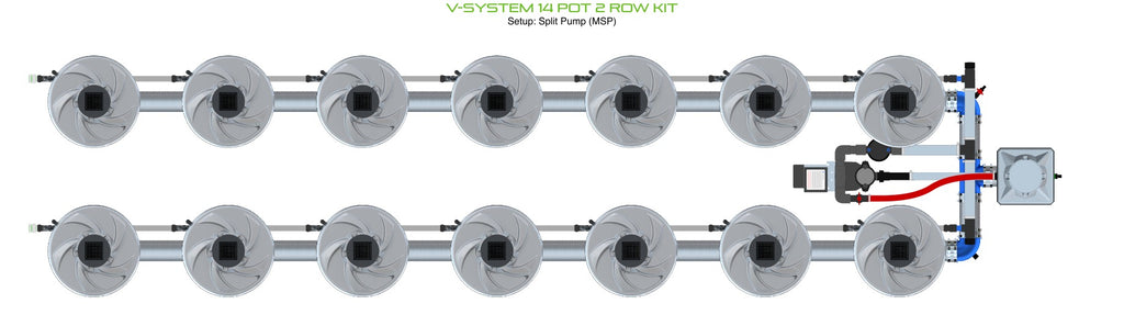 ALIEN Hydroponics V-SYSTEM 14 Pot 2 Row Kit product image 10