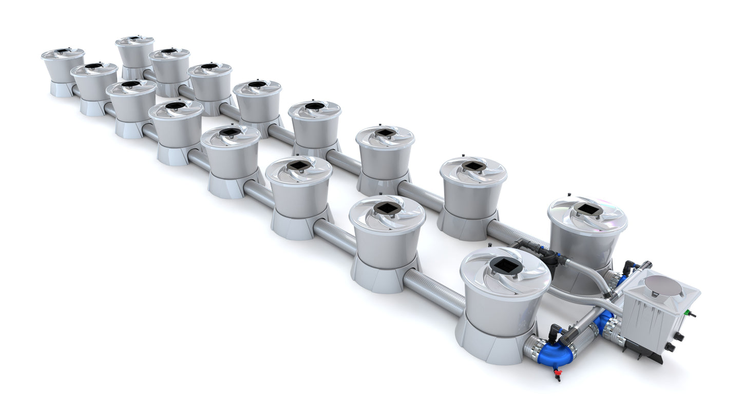 ALIEN Hydroponics V-SYSTEM 16 Pot 2 Row Kit product image 1