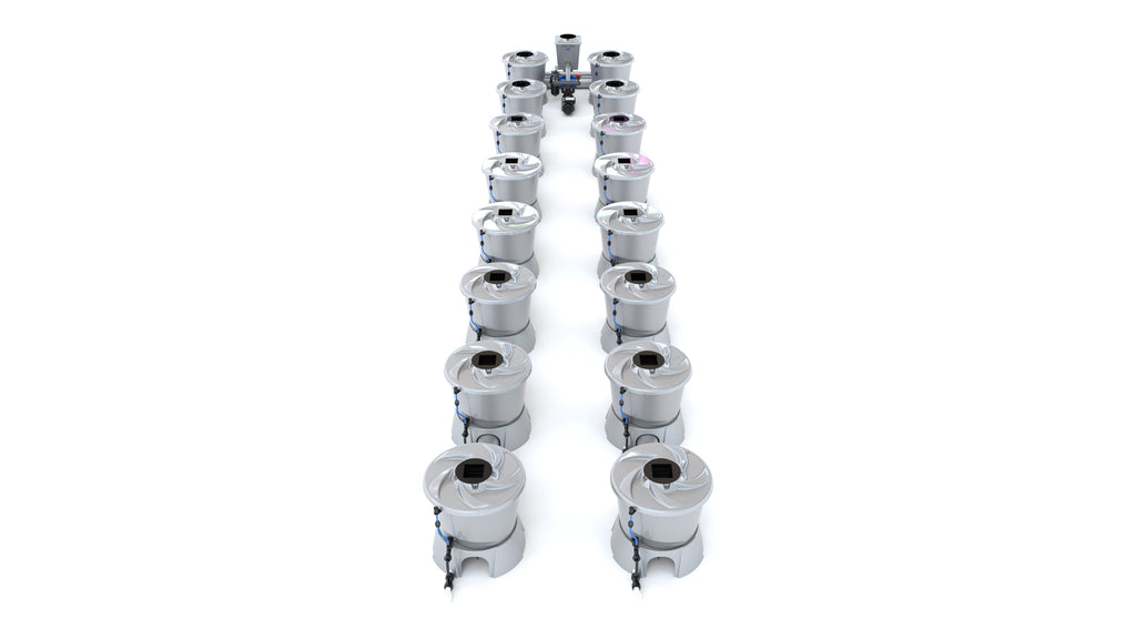 ALIEN Hydroponics V-SYSTEM 16 Pot 2 Row Kit product image 2