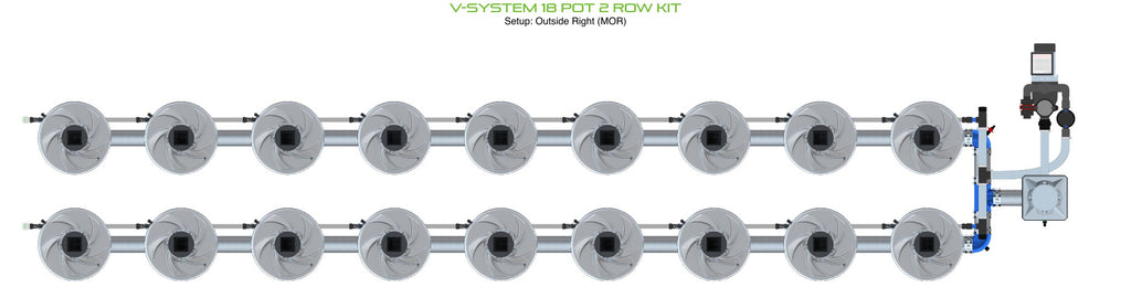 ALIEN Hydroponics V-SYSTEM 18 Pot 2 Row Kit product image 8