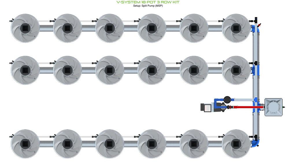 ALIEN Hydroponics V-SYSTEM 18 Pot 3 Row Kit product image 16