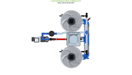 ALIEN Hydroponics V-SYSTEM 2 Pot 2 Row Kit product image 1