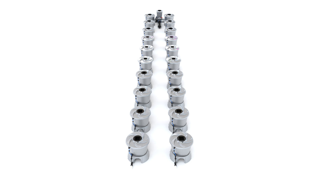 ALIEN Hydroponics V-SYSTEM 20 Pot 2 Row Kit product image 2