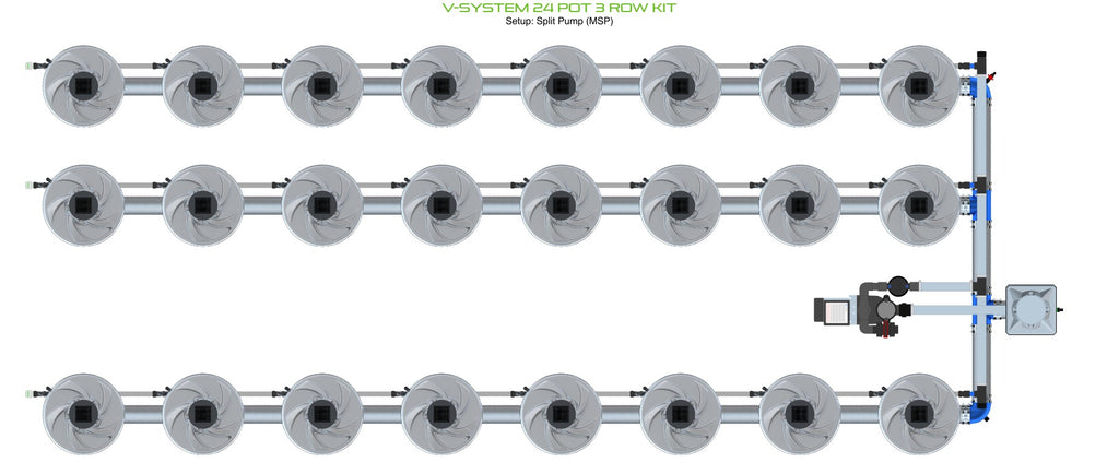 ALIEN Hydroponics V-SYSTEM 24 Pot 3 Row Kit product image 16