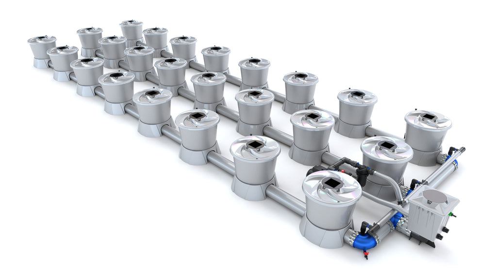 ALIEN Hydroponics V-SYSTEM 24 Pot 3 Row Kit product image 1