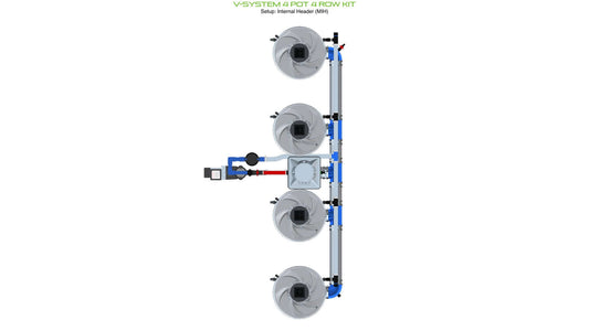ALIEN Hydroponics V-SYSTEM 4 Pot 4 Row Kit product image 1