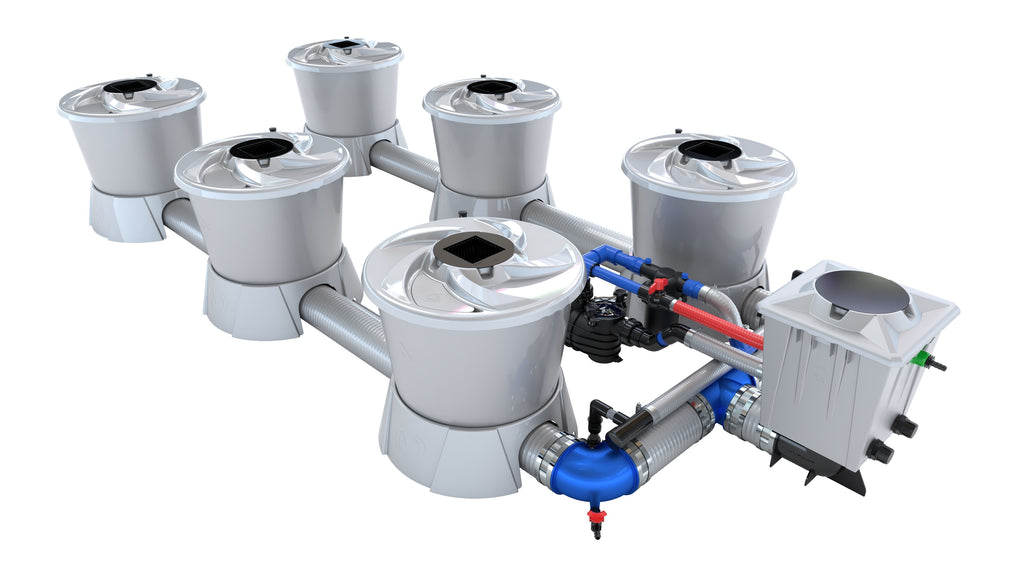 ALIEN Hydroponics V-SYSTEM 6 Pot 3 Row Kit product image 1