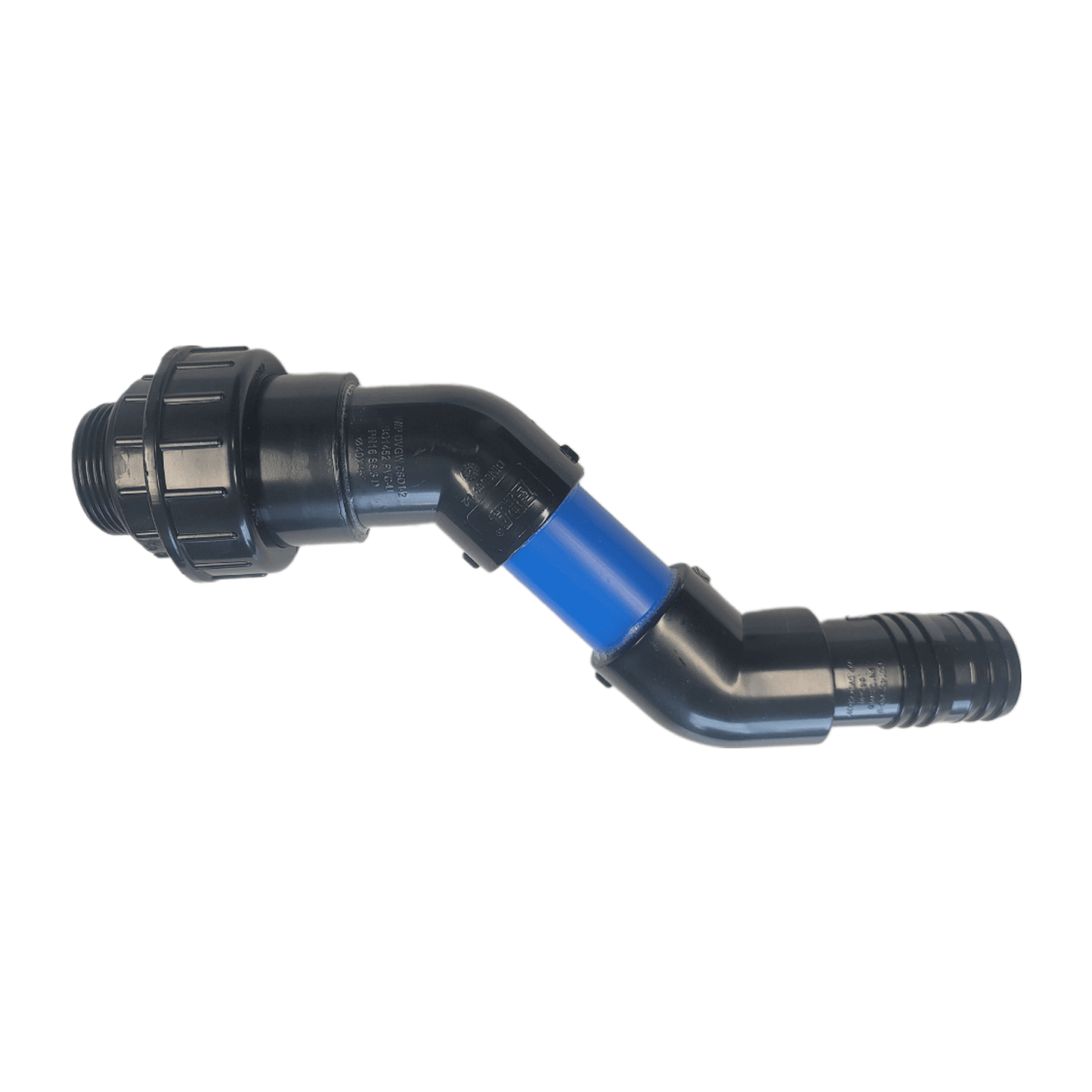 ALIEN Hydroponics Vortex Pump Inlet Manifold 40mm Long for efficient irrigation systems.