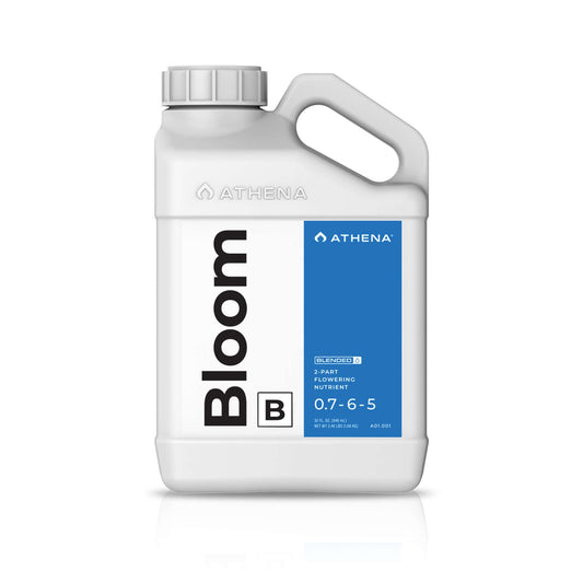 Athena Bloom B, Flowering Hydroponic Nutrient, Formula for Flowering Stage of Fruit & Flower Plants, 1 Gallon