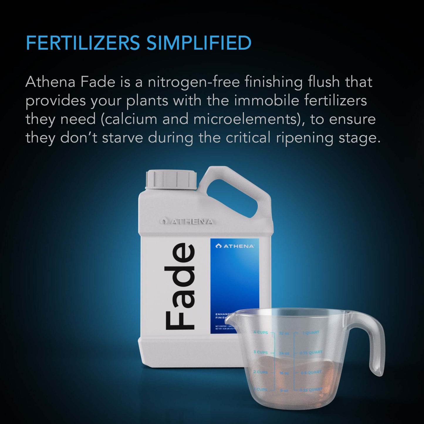 Athena Pro Fade, Hydroponic Enhancing Finisher, 1 Gallon