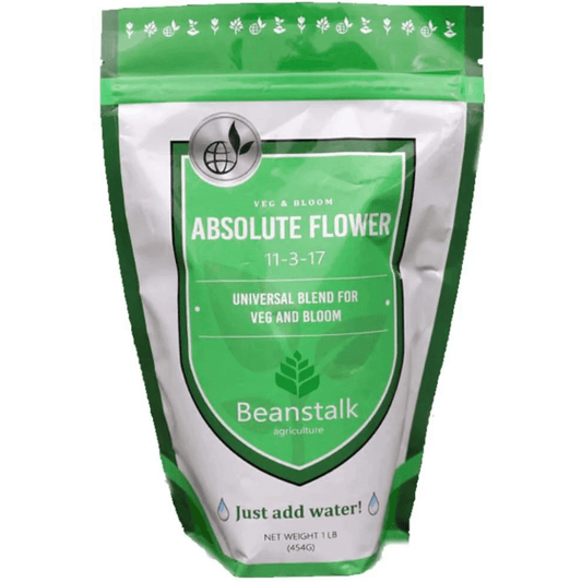 Beanstalk Absolute Flower Controlled Release Fertilizer for Flower, 1 lb Pouch BSA-AF1 Planting & Watering