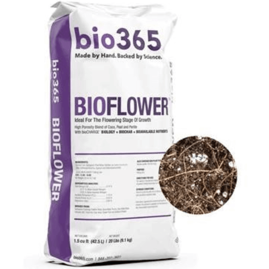 bio365 BIOFLOWER 1.5cu ft Blend of Fine Coir, Coarse Peat, and Super Coarse Perlite BF015001 Planting & Watering 850018264037