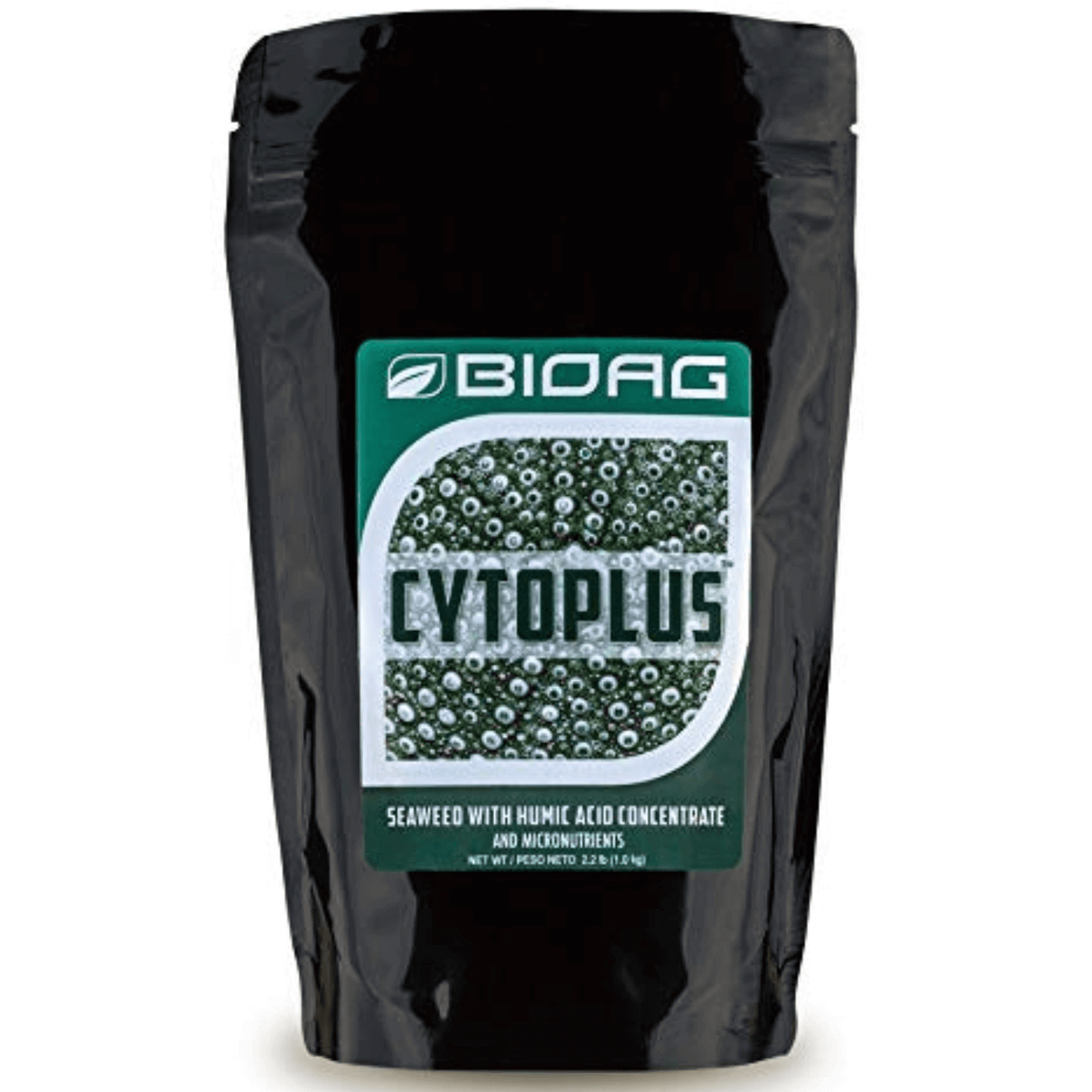 BioAg CytoPlus 2.2 lb pouch of organic humic acid and seaweed extract for advanced plant growth.