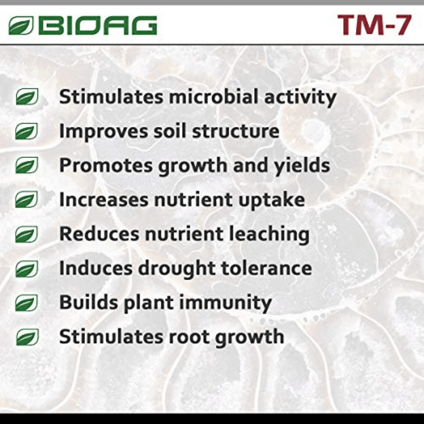 BioAg TM7 Organic Humic Acid Plus Essential Micronutrients, 2.2 lb Pouch BA74022 Planting & Watering 810051910247