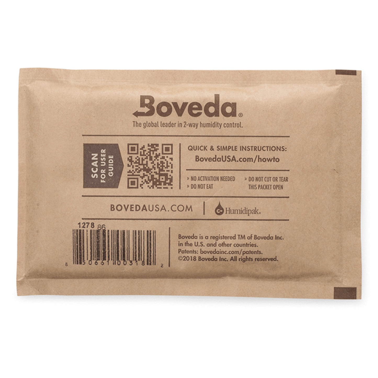 Boveda 67g 62% Relative Humidity Individually Wrapped Bulk Pack of 100 MB62-67-OWB Climate Control