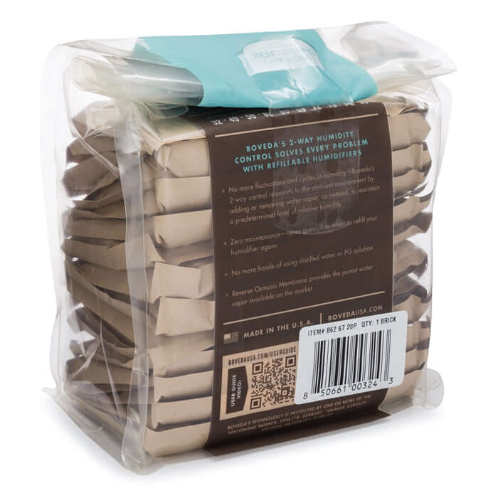 Boveda 67g 62% Relative Humidity Unwrapped Brick of 20 product image 4