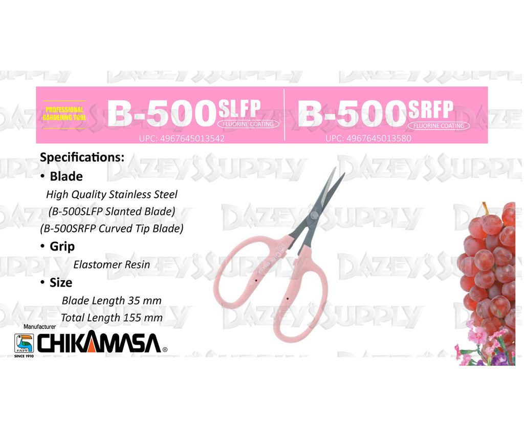 Chikamasa B500SLFP Scissors Slanted Blade Fluorine/SS/EL/P product image 2