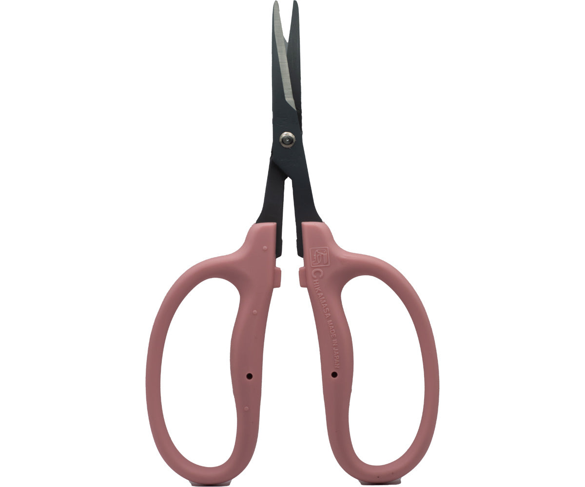 Chikamasa B500SRFP Scissors Curved Blade Pink Fluorine/SS/EL product image 1