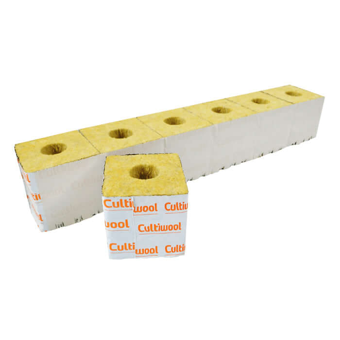Cultiwool 3" x 3" x 3" Blocks of Cultilene Rockwool - Case of 400 product image 2