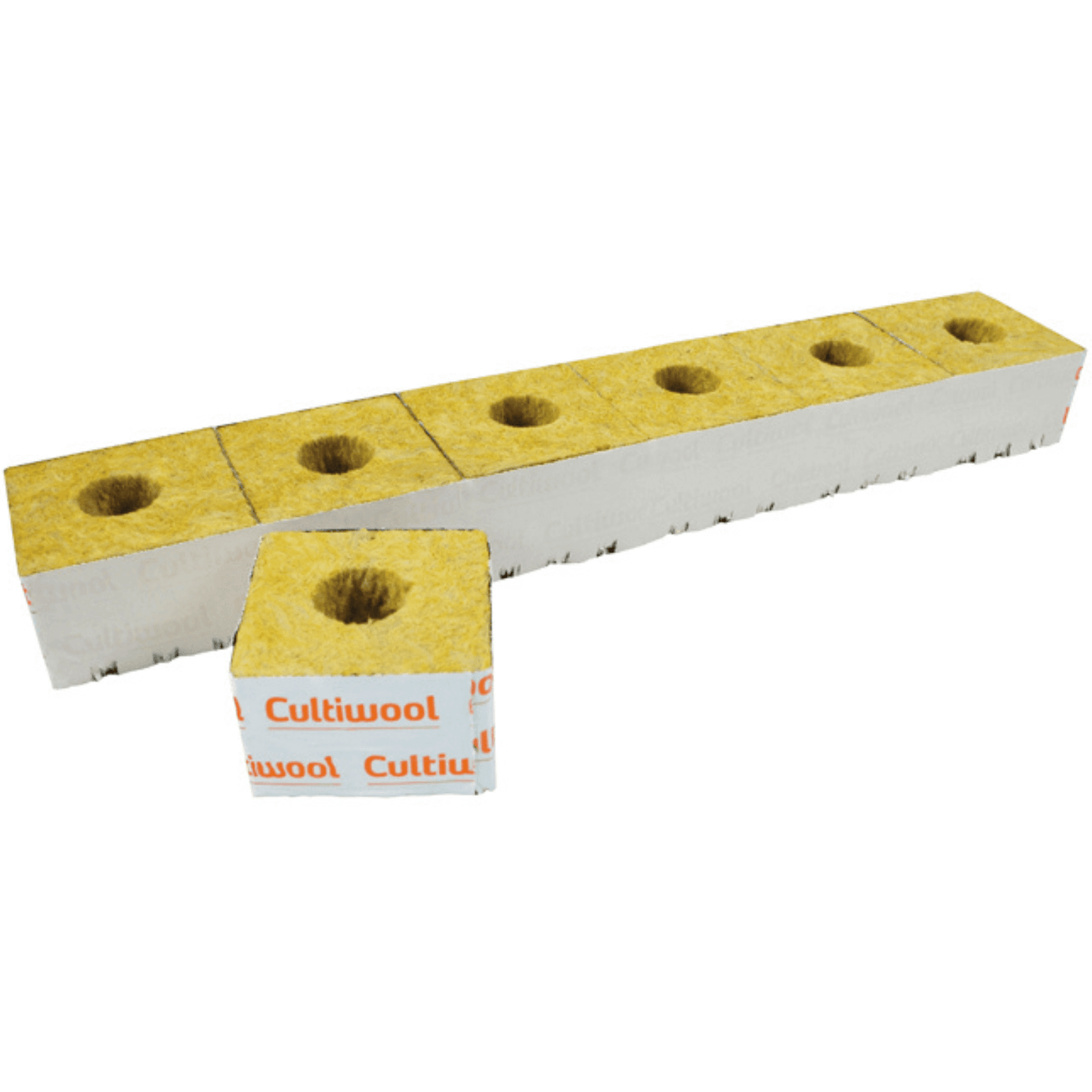Cultiwool 4" x 4" x 2.5" Blocks of Cultilene Rockwool - Case of 216 CUL442 Planting & Watering