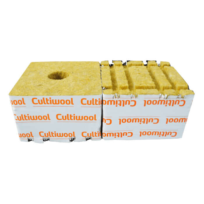 Cultiwool 6" x 6" x 4" Blocks of Cultilene Rockwool w/ Optidrain product image 2