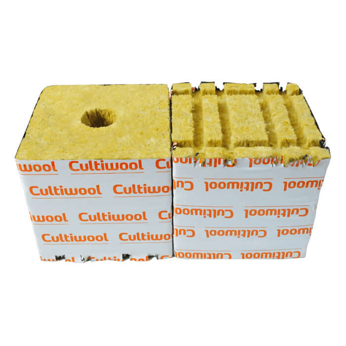 Cultiwool 6" x 6" x 6" Blocks of Cultilene Rockwool w/ Optidrain product image 2