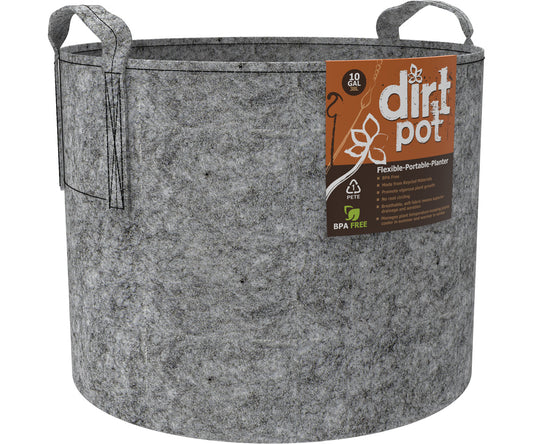 Dirt Pot Flexible Portable Planter Grey 10 gal w/ handles product image 1