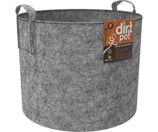 Dirt Pot Flexible Portable Planter Grey 20 gal w/ handles product image 1
