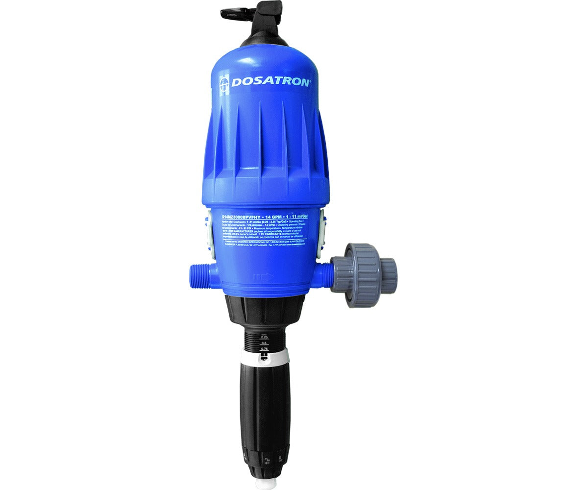 Dosatron INJECTOR 14gpm MAX 1:330 TO 1:3000 BYPASS KALREZ/VITON SEALS product image 1