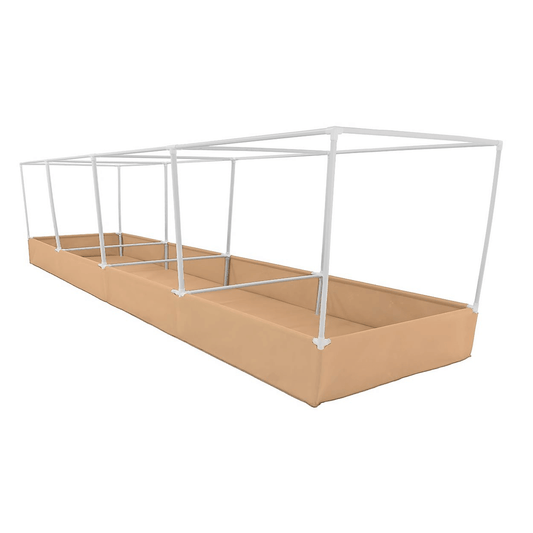 Empire Pots 6' x 16' Fabric Raised Beds with Trellis Fittings - Case of 2 | EPRB616W | Grow Tents Depot | Planting & Watering |